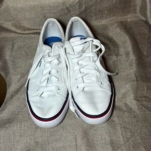 Keds Jump Kick Org Core Twill White lace up Women’s Sneakers Size 9.